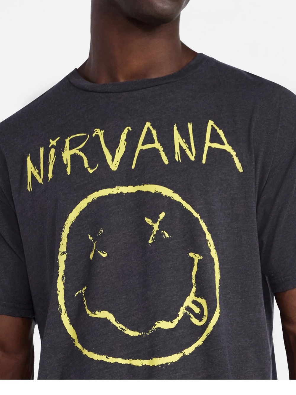 Nirvana Men's Smiley Tour Graphic Tee with Short Sleeves Size 2XL - Picture 4 of 4